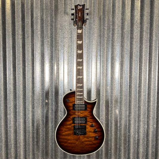 ESP LTD EC-1000 Evertune Bridge Dark Brown Sunburst Guitar LEC1000ETQMDBSB #2435 Used