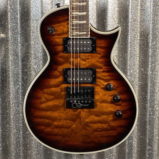 ESP LTD EC-1000 Evertune Bridge Dark Brown Sunburst Guitar LEC1000ETQMDBSB #2435 Used