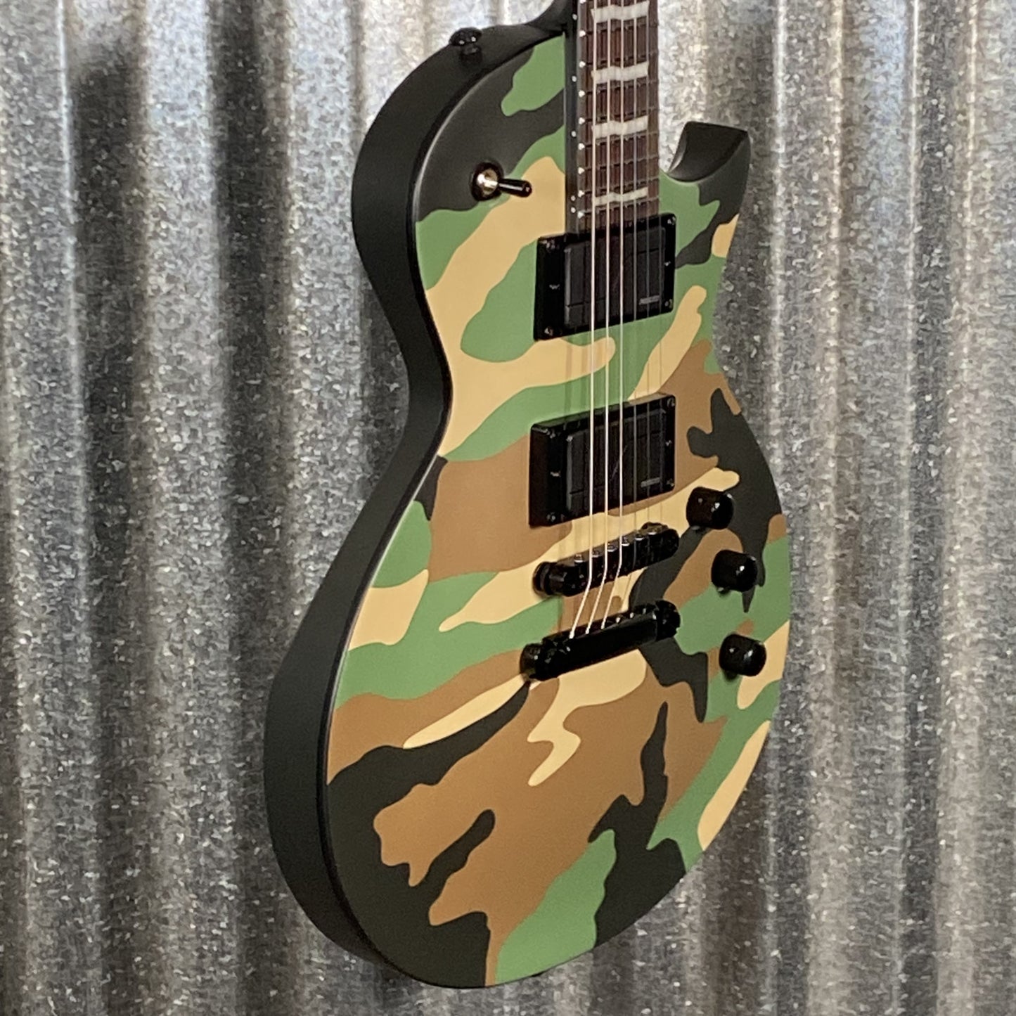 ESP LTD EC-1000 Woodland Camo Satin Fishman Fluence Guitar EC1000WCS #0314 Used