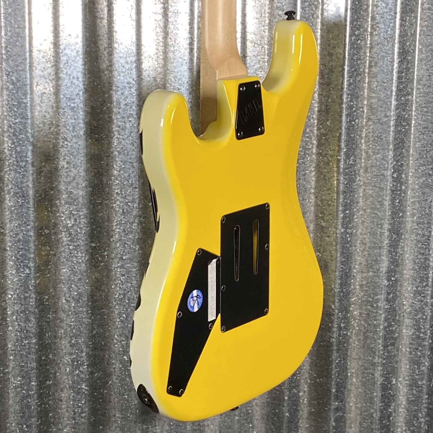 ESP LTD GL-200MT George Lynch Yellow Tiger Stripe Graphic Guitar LGL200MT #0075 Used