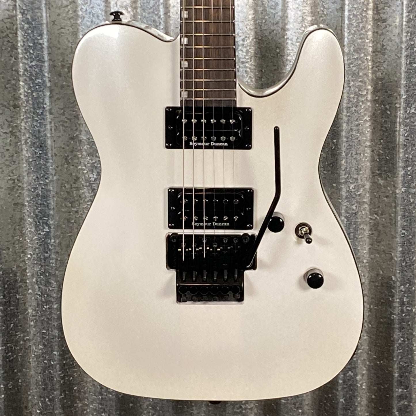 ESP LTD Eclipse '87 Seymour Duncan Floyd Rose Pearl White Guitar LECLIPSE87PW #2020 Used