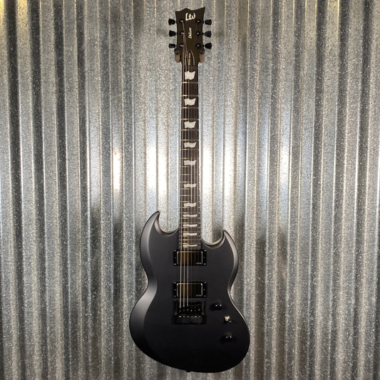 ESP LTD Viper-1000 Evertune Charcoal Metallic Satin EMG Guitar & Case LVIPER1000ETCHMS #1018 Used