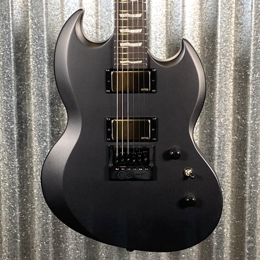 ESP LTD Viper-1000 Evertune Charcoal Metallic Satin EMG Guitar & Case LVIPER1000ETCHMS #1018 Used