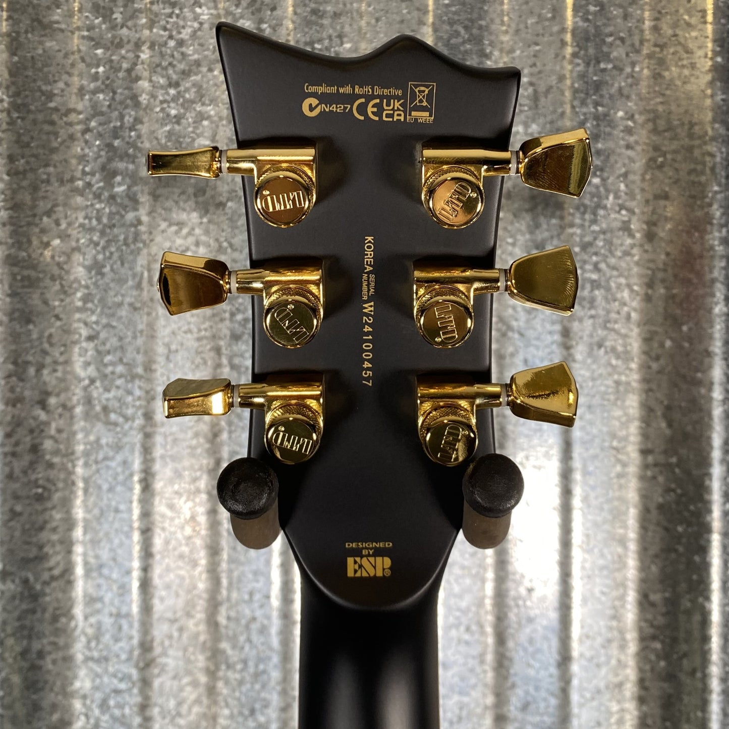 ESP LTD EC-1000 Vintage Black Seymour Duncan Guitar LEC1000VBD #0457 Used