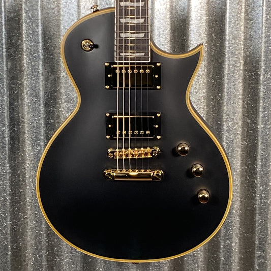 ESP LTD EC-1000 Vintage Black Seymour Duncan Guitar & Bag LEC1000VBD #0457 Used