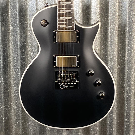 ESP LTD EC-1000 Evertune Bold Binding Black Satin Guitar LEC1000ETBBBLKS #0949 Used