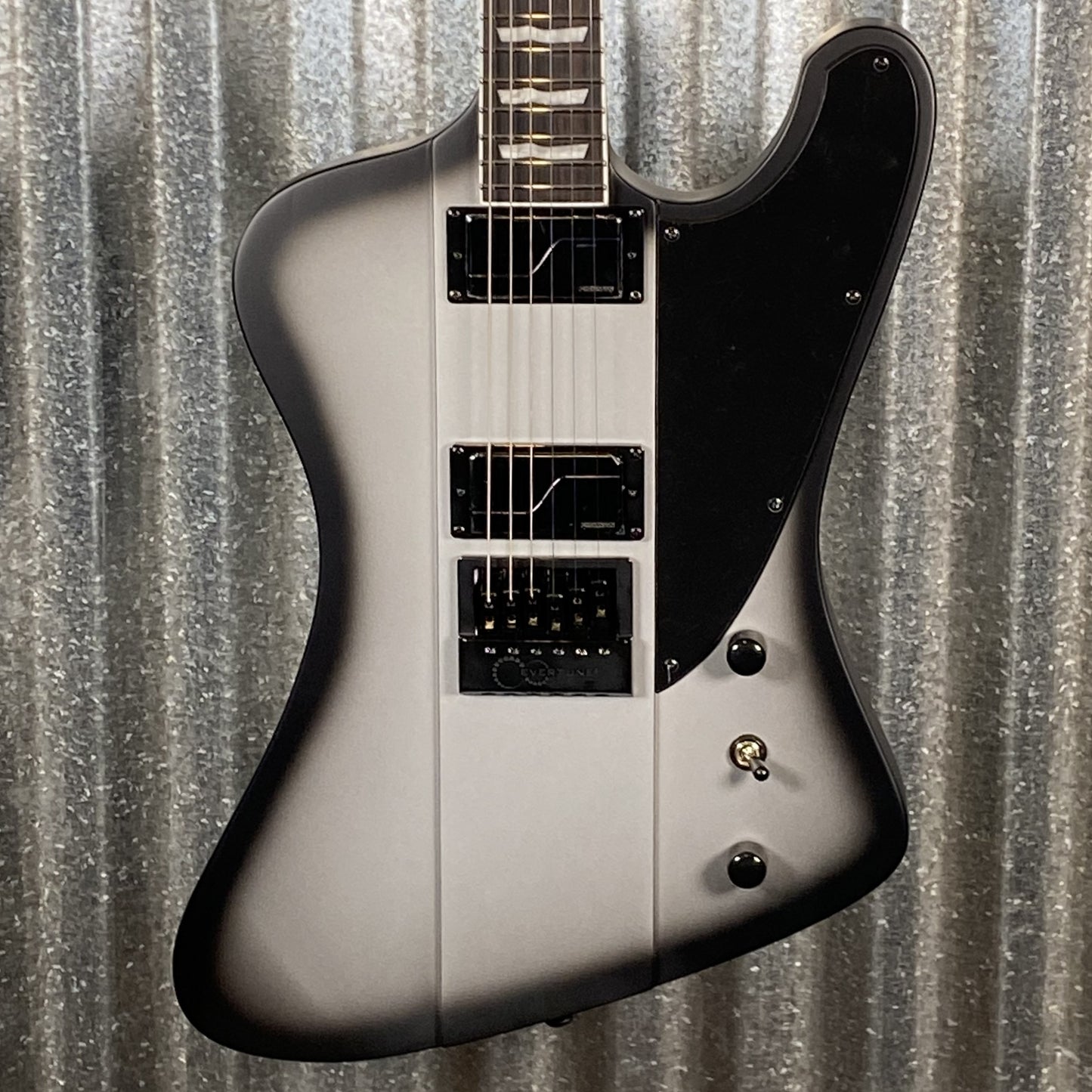 ESP LTD Phoenix 1000 Evertune Silver Sunburst Satin Fishman Guitar LPHOENIX1000ETSSBS #0847 Used