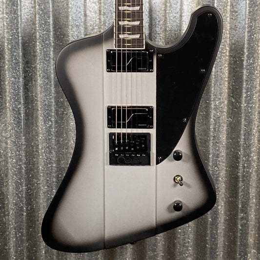 ESP LTD Phoenix 1000 Evertune Silver Sunburst Satin Fishman Guitar LPHOENIX1000ETSSBS #0847 Used