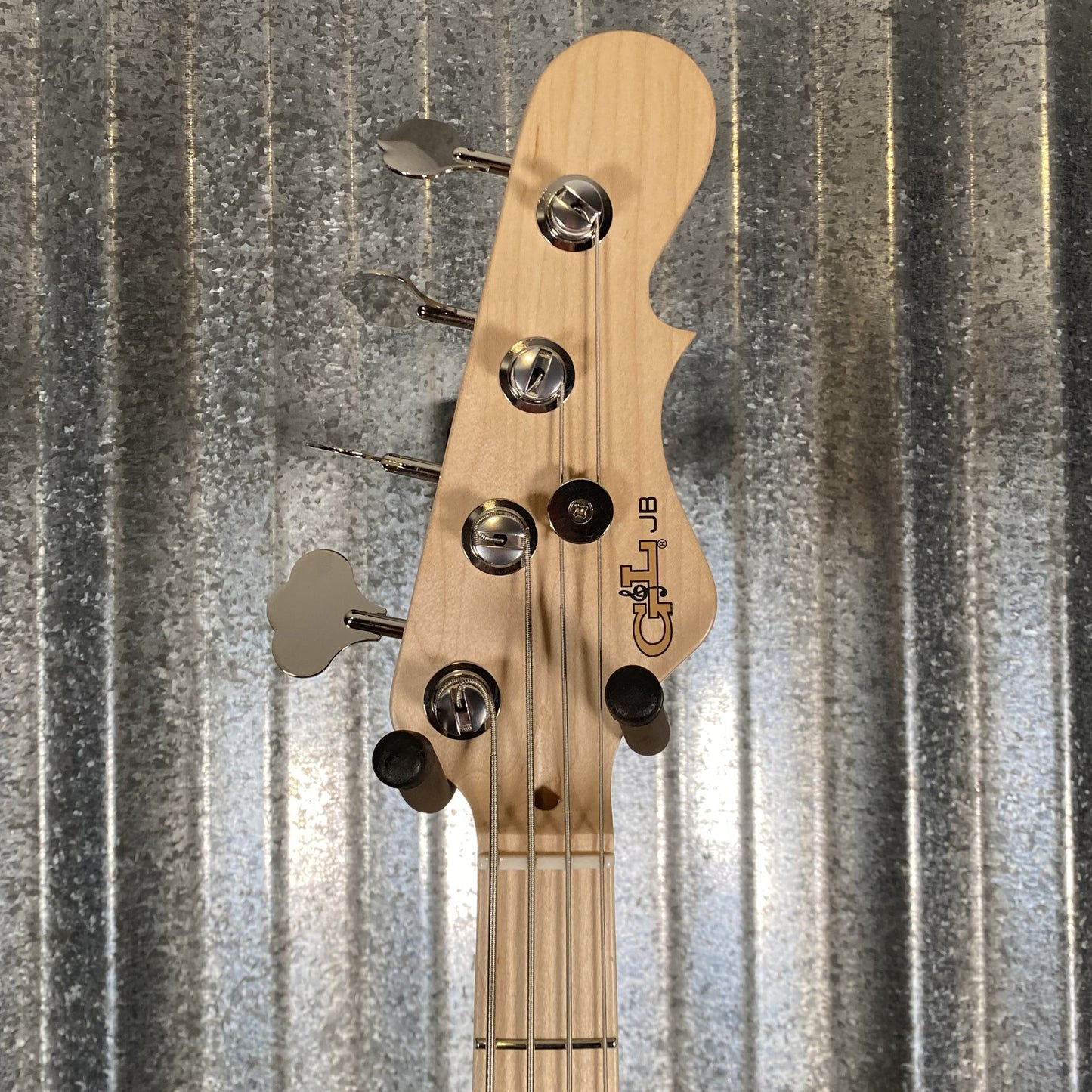 G&L USA Fullerton Deluxe JB MFD 4 String Jazz Bass Vintage Natural & Bag #4084