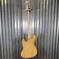 G&L USA Fullerton Deluxe JB MFD 4 String Jazz Bass Vintage Natural & Bag #4084