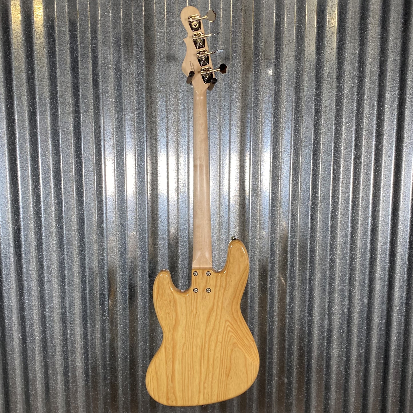 G&L USA Fullerton Deluxe JB MFD 4 String Jazz Bass Vintage Natural & Bag #4084