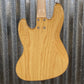G&L USA Fullerton Deluxe JB MFD 4 String Jazz Bass Vintage Natural & Bag #4084