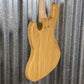 G&L USA Fullerton Deluxe JB MFD 4 String Jazz Bass Vintage Natural & Bag #4084