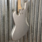 G&L USA Fullerton Deluxe JB MFD 4 String Jazz Bass Silver Metallic & Bag #4081