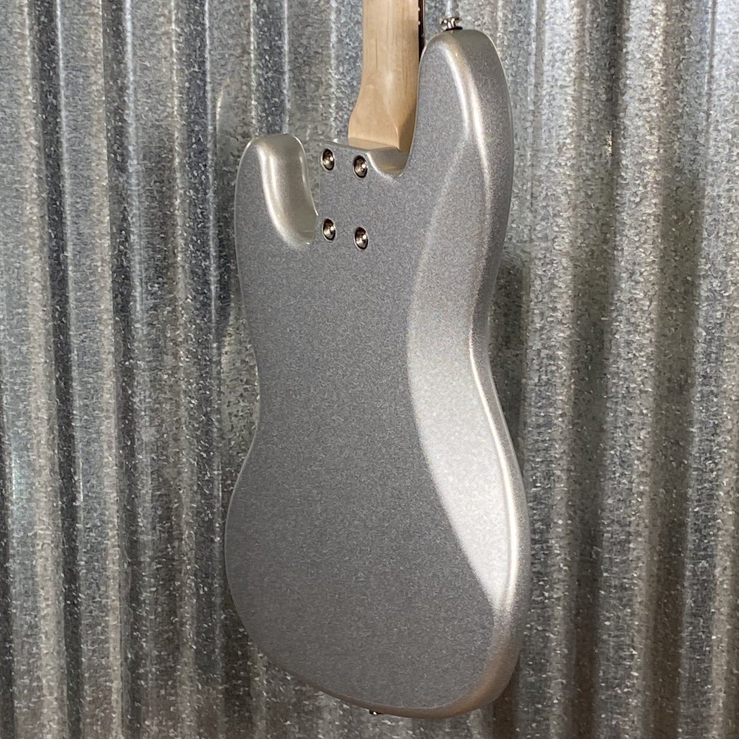 G&L USA Fullerton Deluxe JB MFD 4 String Jazz Bass Silver Metallic & Bag #4081