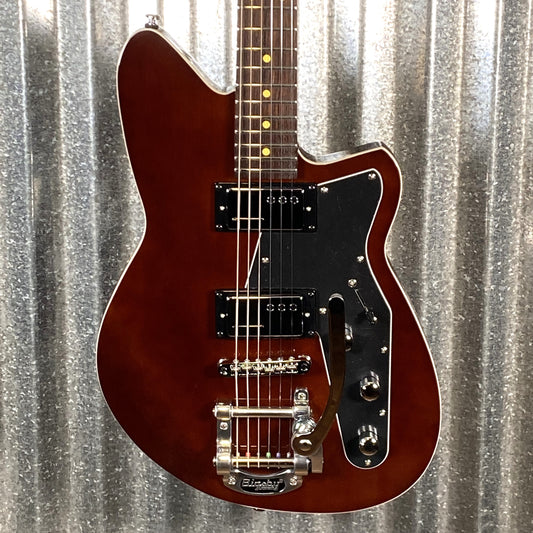 Reverend Jetstream HCB Bigsby Dark Violin Brown Railhammer Guitar #67218
