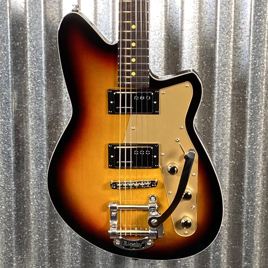 Reverend Jetstream HCB Bigsby 3 Tone Sunburst Railhammer Guitar #67179