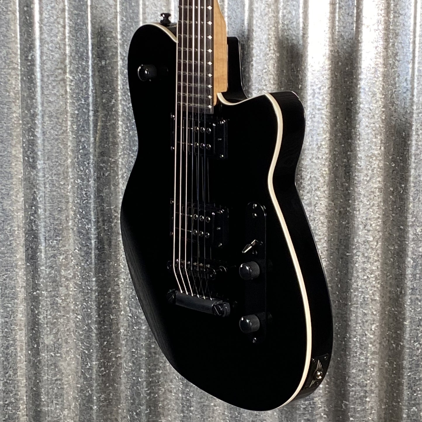 Reverend Charger RA Blackout Edition Midnight Black Railhammer Guitar #66783