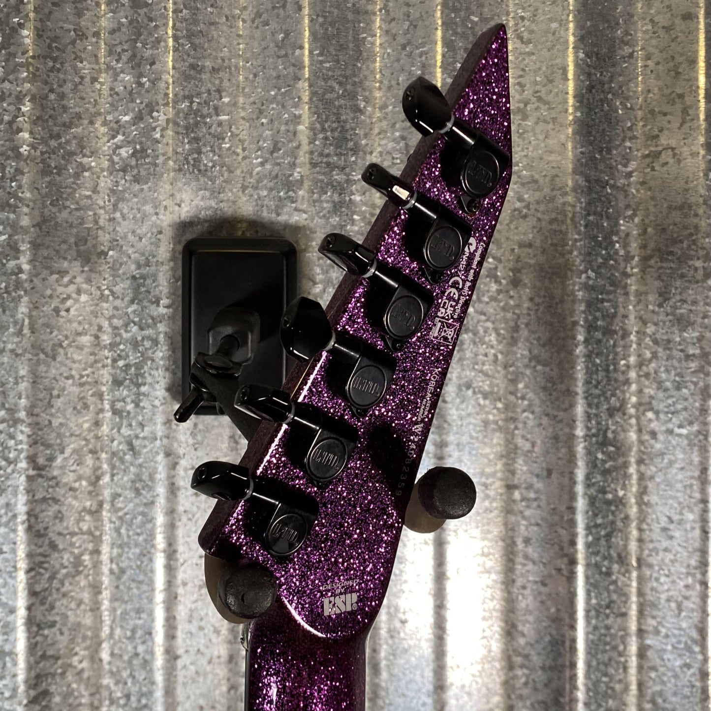 ESP LTD KH-602 Kirk Hammett Purple Sparkle EMG Guitar & Case KH602PSP #2359 Used