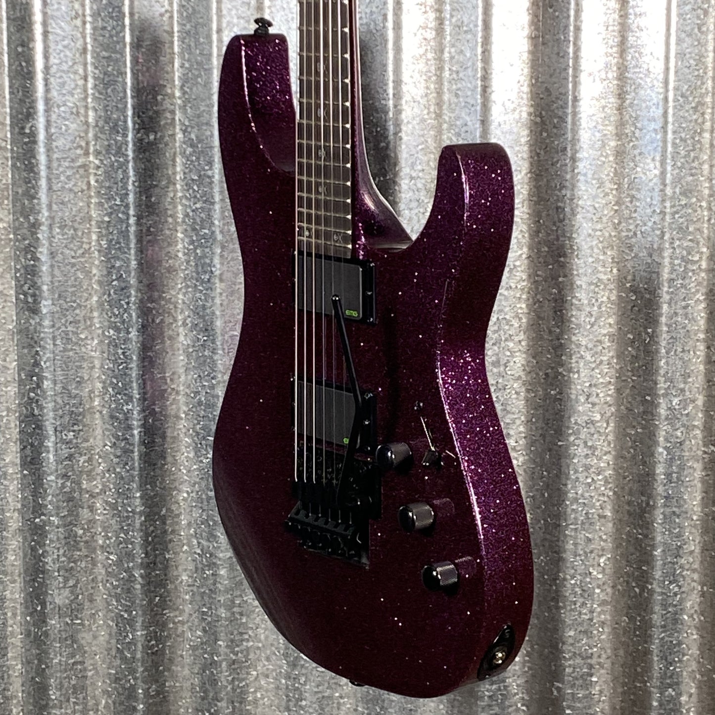 ESP LTD KH-602 Kirk Hammett Purple Sparkle EMG Guitar & Case KH602PSP #2359 Used