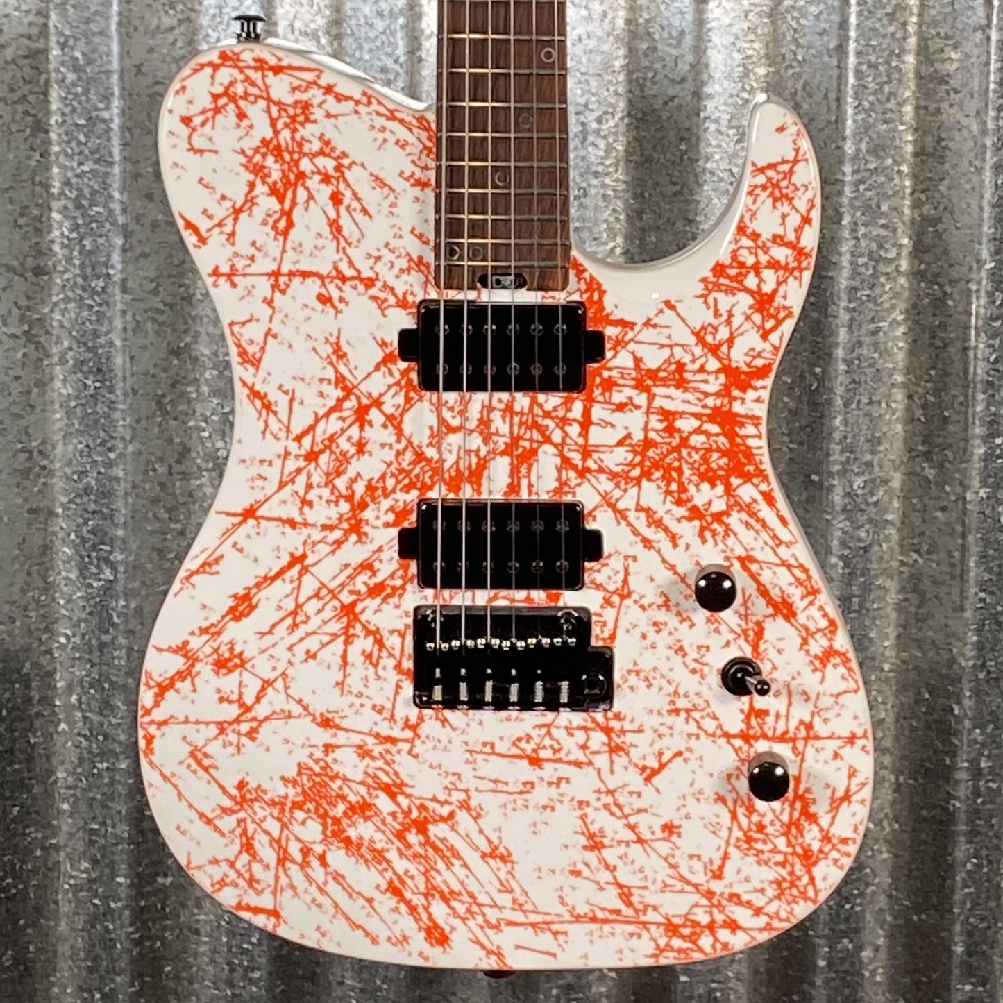 Westcreek Guitars TT-50 HH Tele Style Scratch Graphic #0159 Used