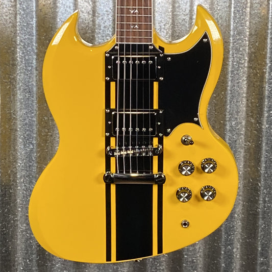 Westcreek Guitars Racer SG Offset Style Bumble-B Yellow #0275 Used