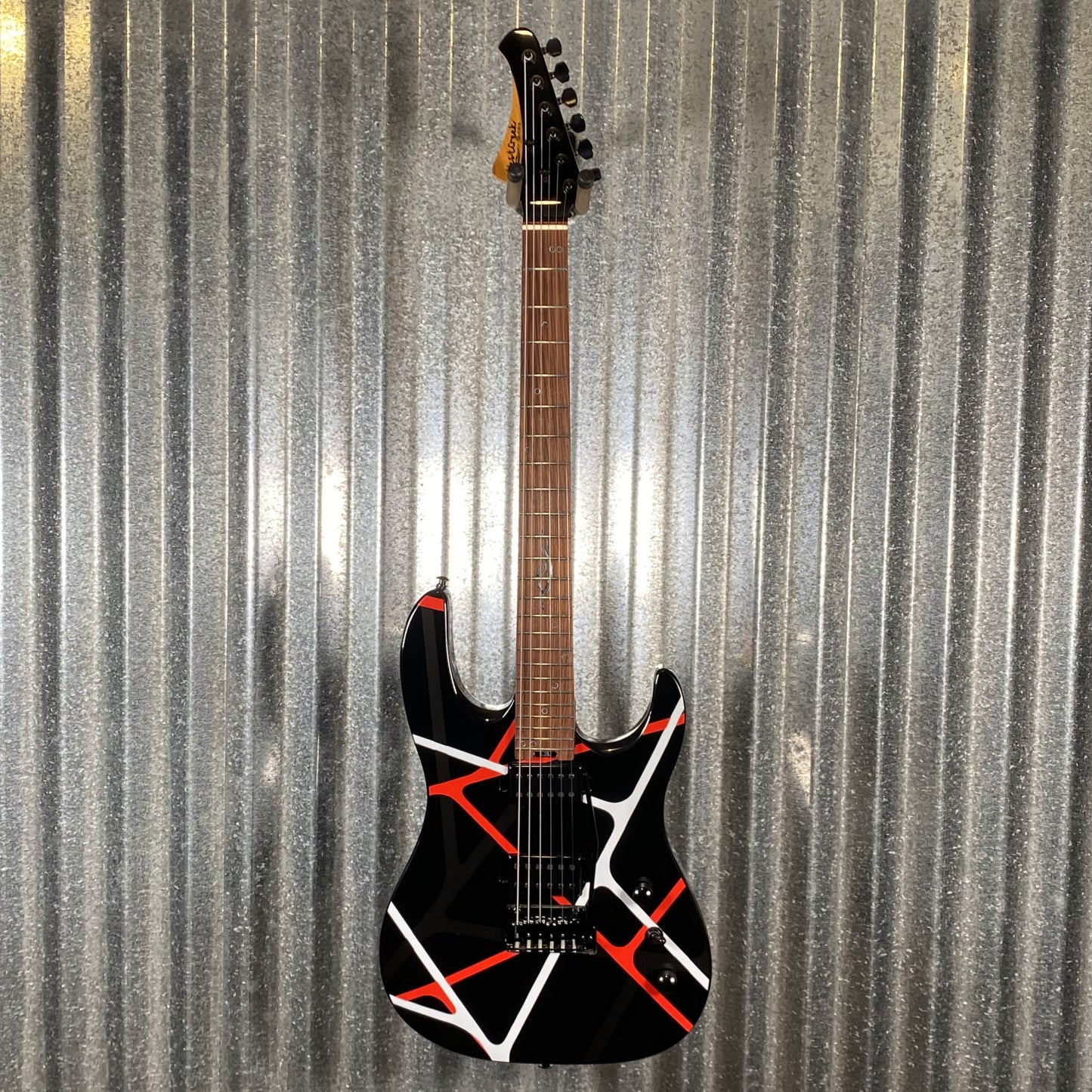 Westcreek Guitars JX-50 HH Strat Style Red White Stripe #0349 Used