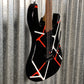 Westcreek Guitars JX-50 HH Strat Style Red White Stripe #0283 Used