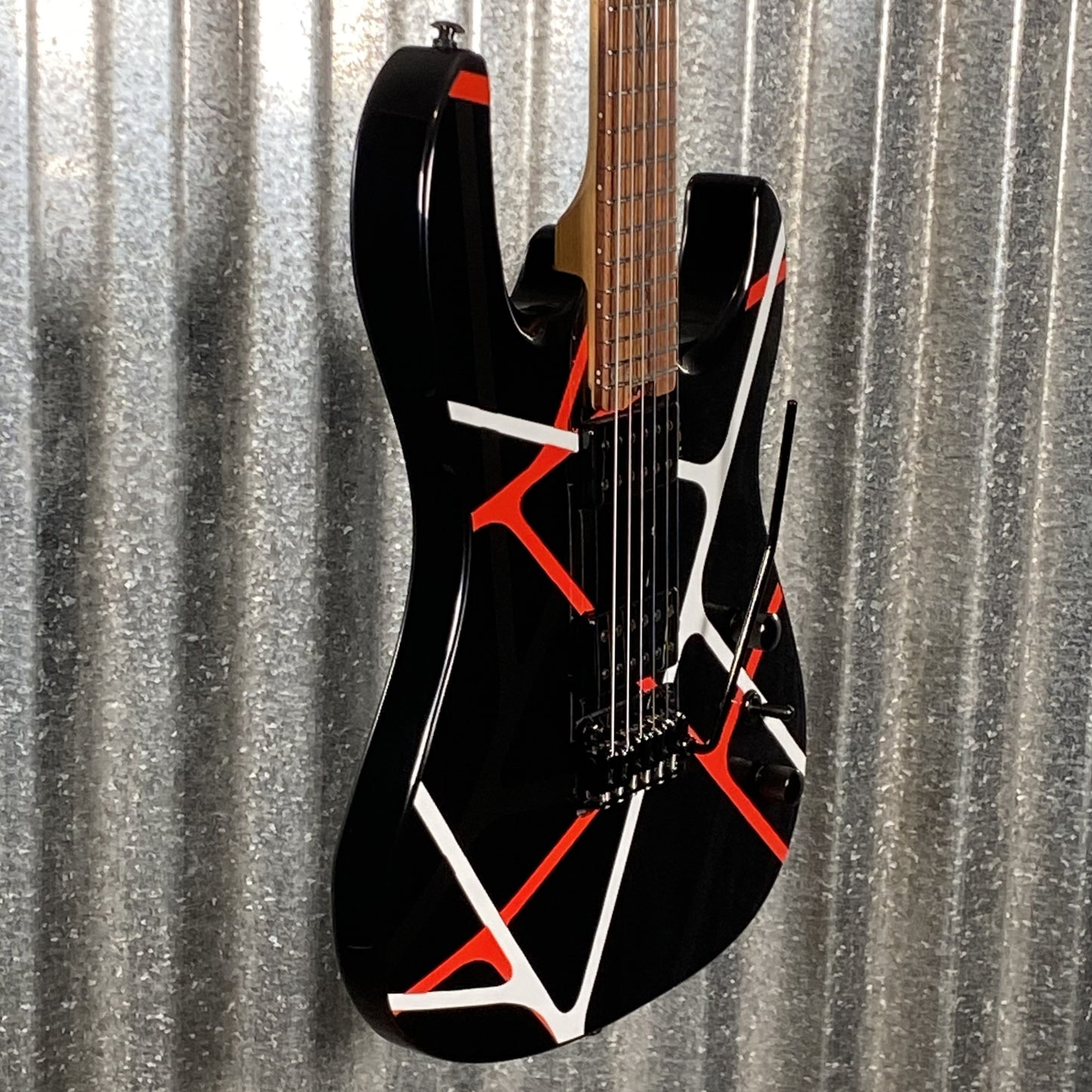 Westcreek Guitars JX-50 HH Strat Style Red White Stripe #0283 Used