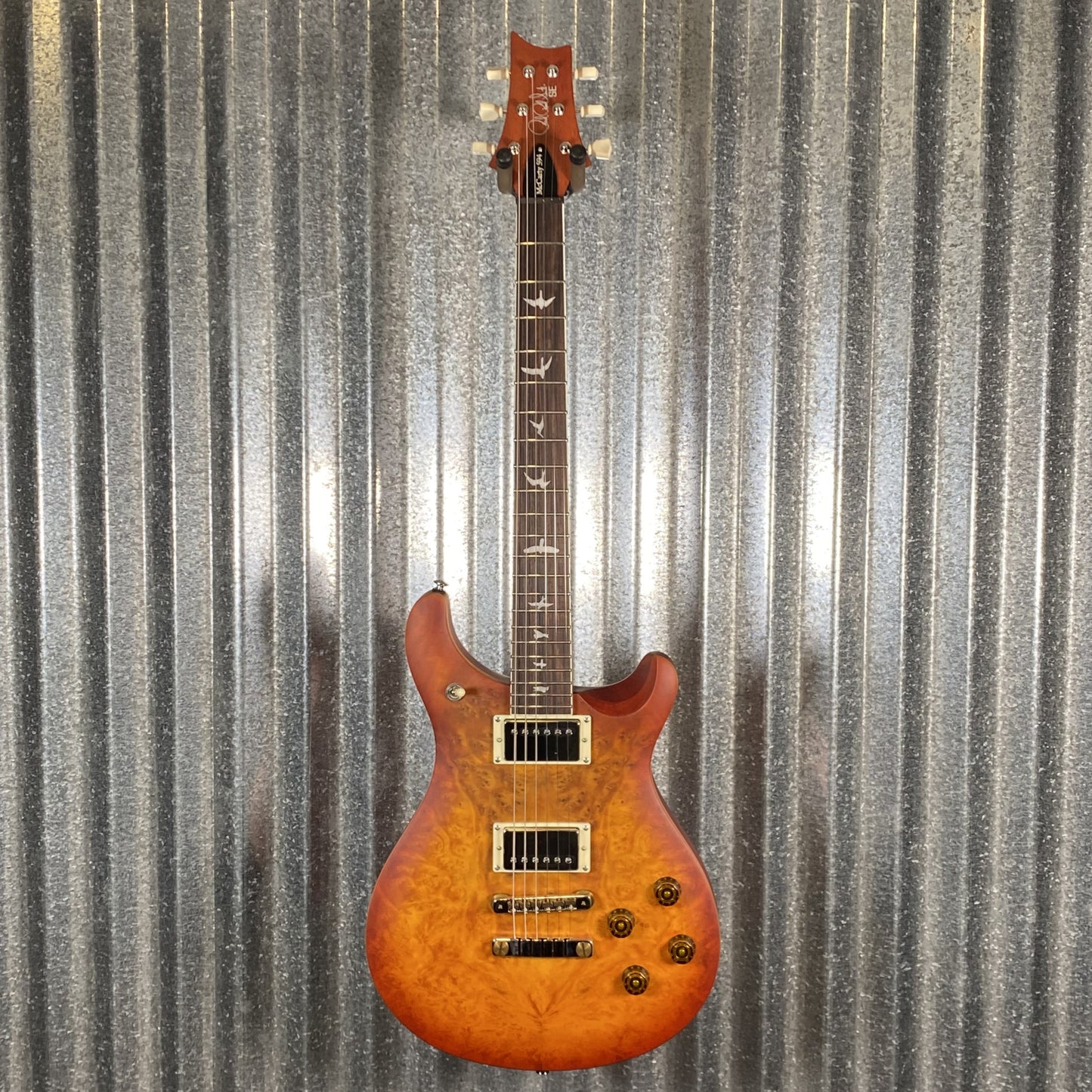 PRS Paul Reed Smith SE Exotic McCarty 594 Laurel Burl Vintage Sunburst Guitar & Bag #6693