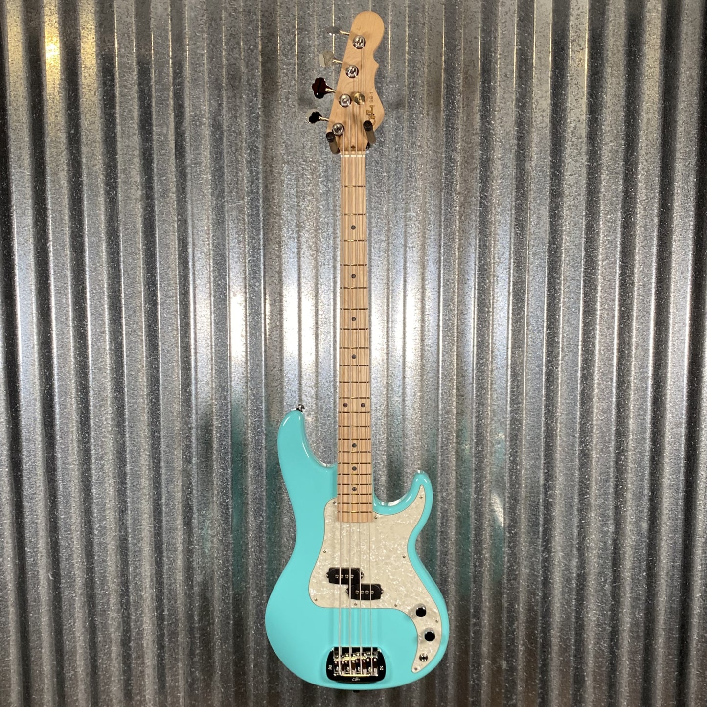 G&L USA BTO SB-1 4 String Bass Turquoise & Bag #0147