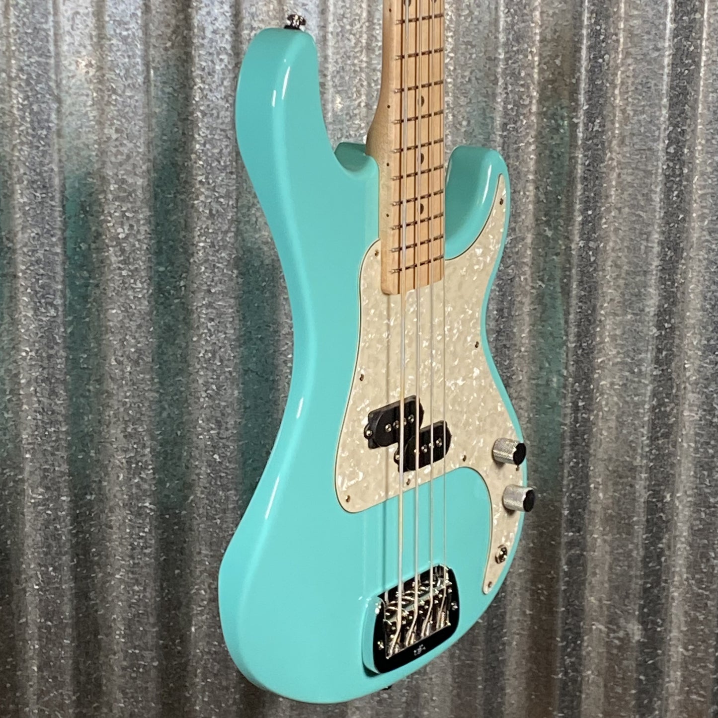 G&L USA BTO SB-1 4 String Bass Turquoise & Bag #0147