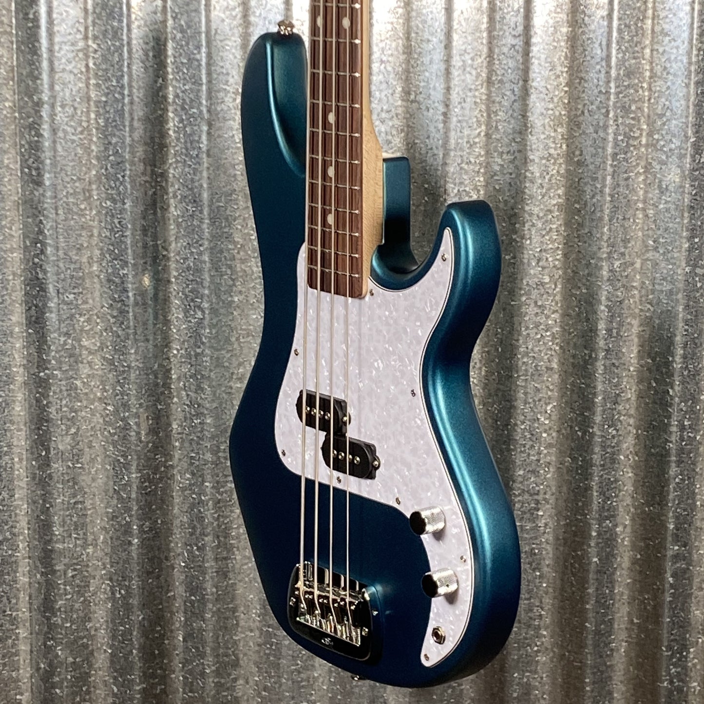 G&L USA BTO SB-1 4 String Bass Emerald Blue Frost & Bag #0083