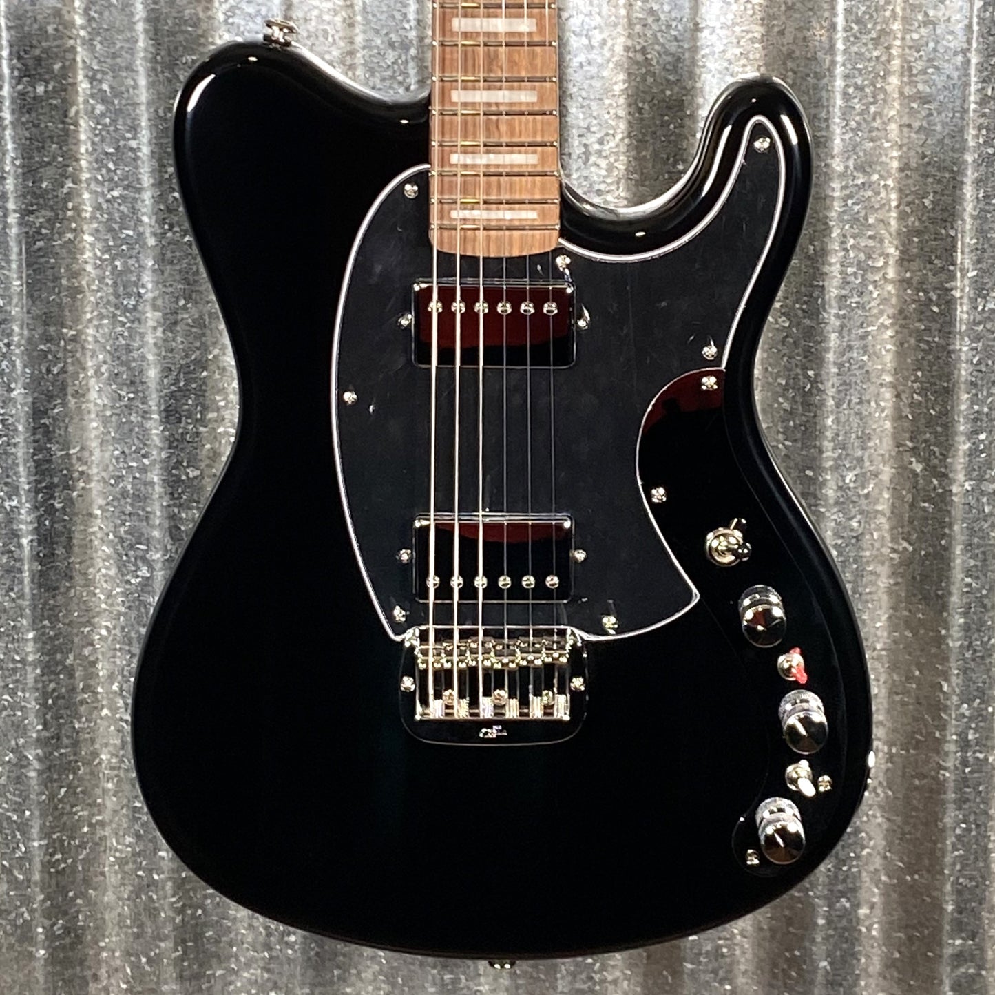 G&L USA BTO Espada HH Active Jet Black Guitar & Bag #2122