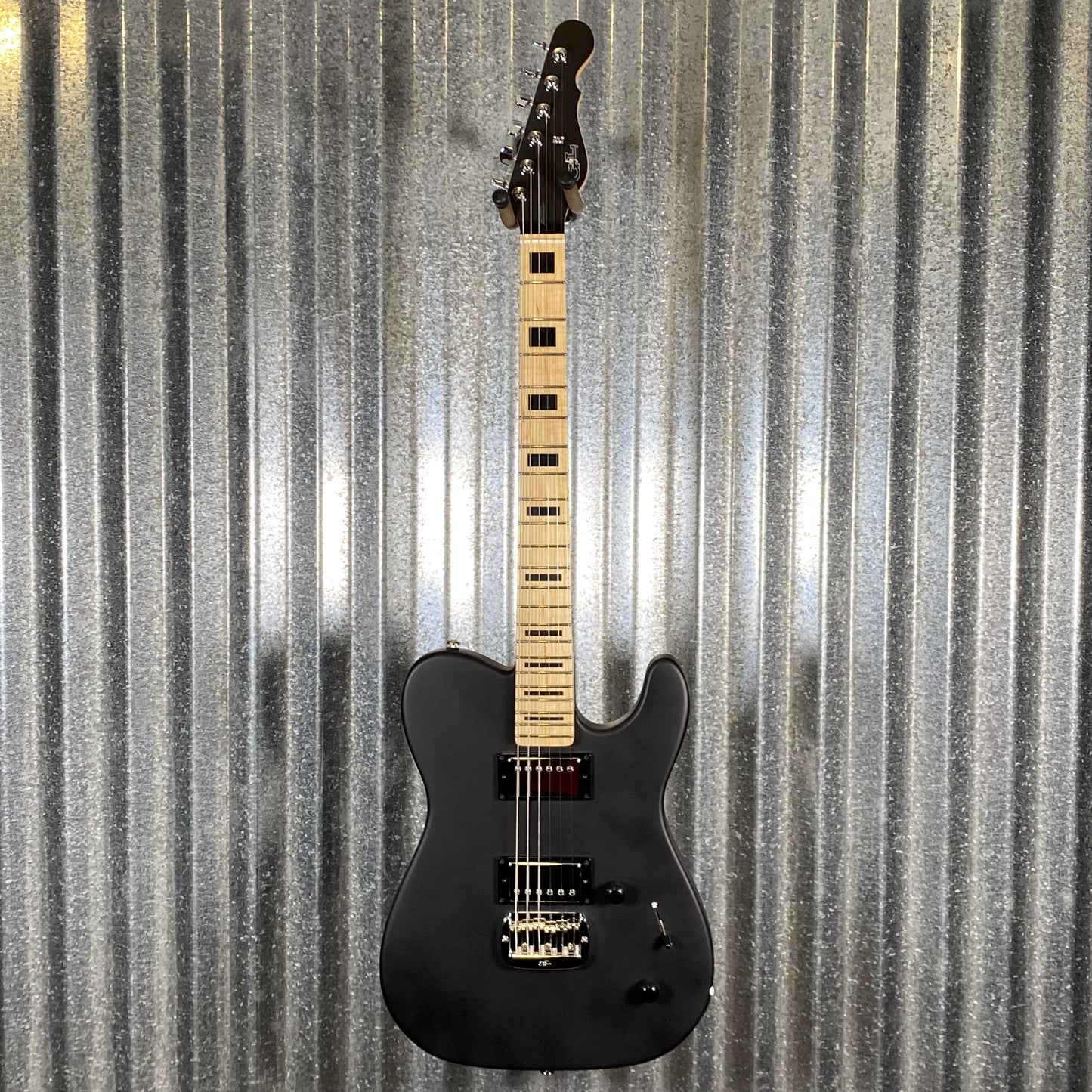 G&L USA BTO ASAT HH RMC Jet Black Frost Guitar & Bag #0078