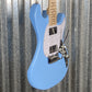 G&L USA BTO Skyhawk HH Himalayan Blue Guitar & Bag #0007