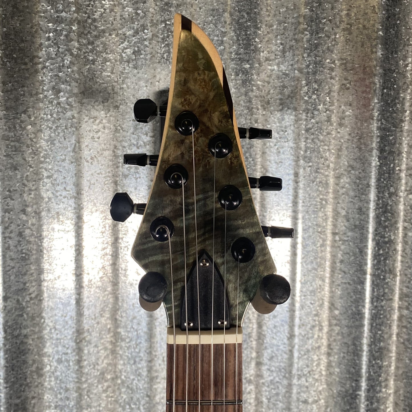 ST Guitars Metal 6 String Spalted Blue Bolt On Hard Tail Guitar #2 Used