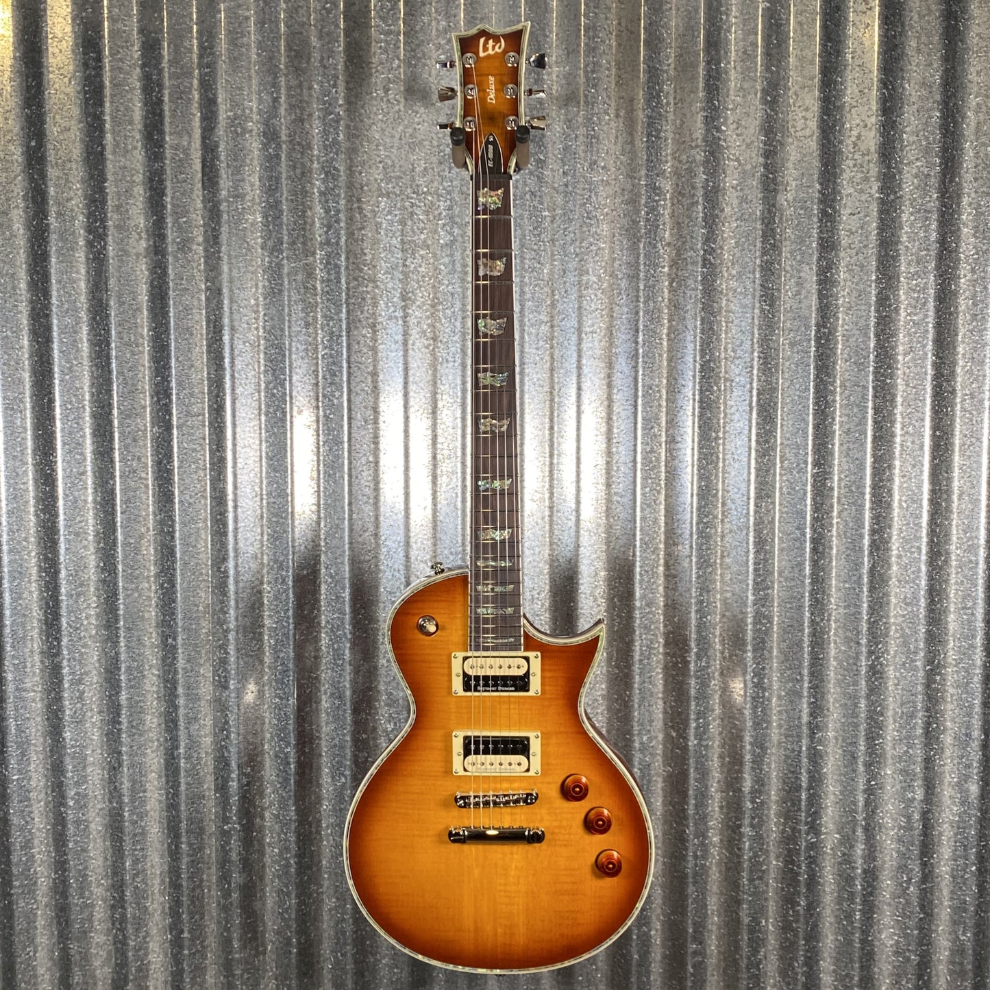 ESP LTD EC-1000 Duncan Amber Burst Guitar LEC1000ASB #0333 Used