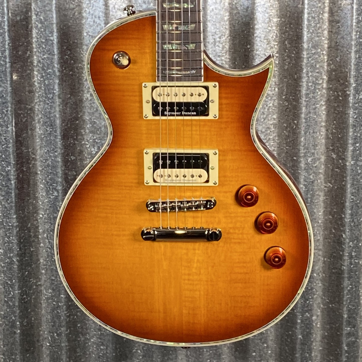 ESP LTD EC-1000 Duncan Amber Burst Guitar LEC1000ASB #0333 Used