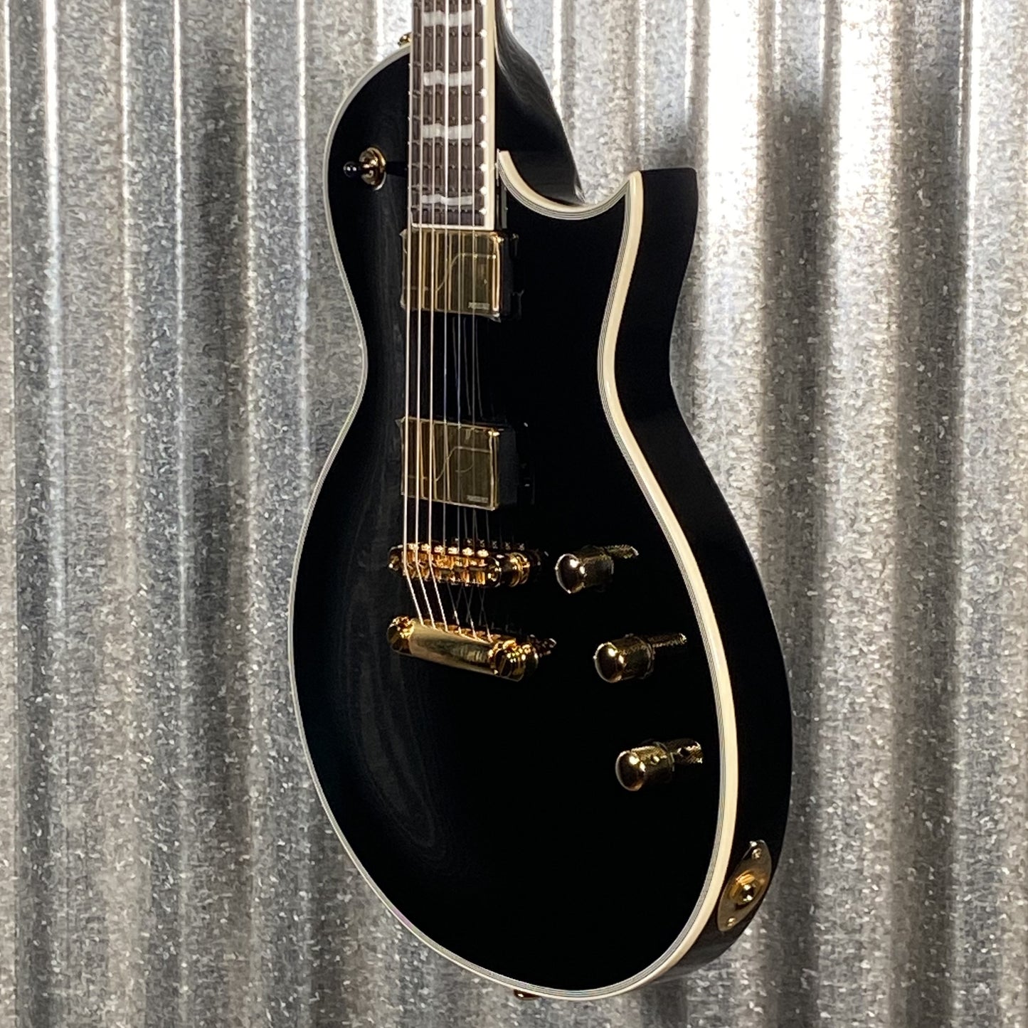 ESP LTD EC-1000 Gloss Black Fluence Pickups Guitar LEC1000BLKF #0859 Used