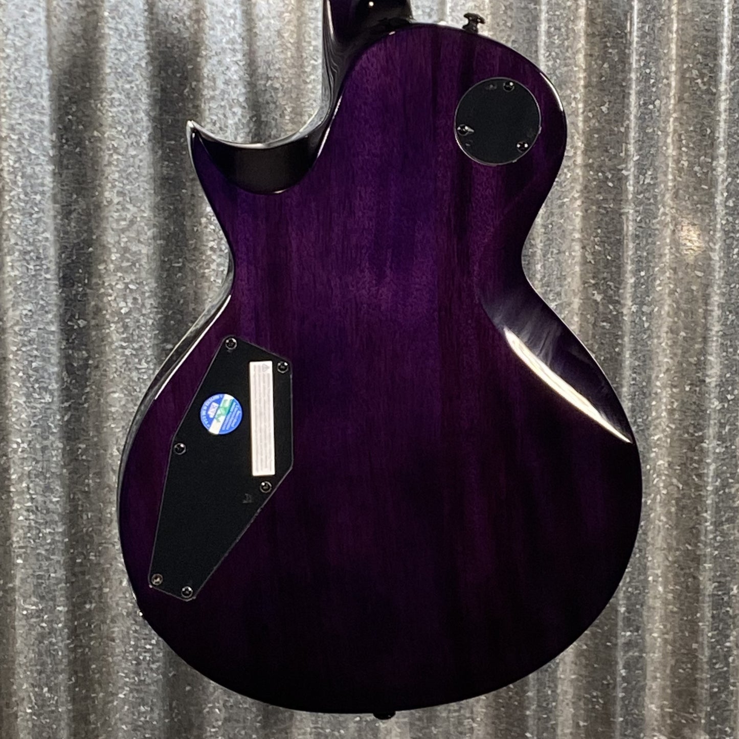 ESP LTD EC-1000 Eclipse Seymour Duncan See Thru Purple Guitar LEC1000FMSTP #0206 Used