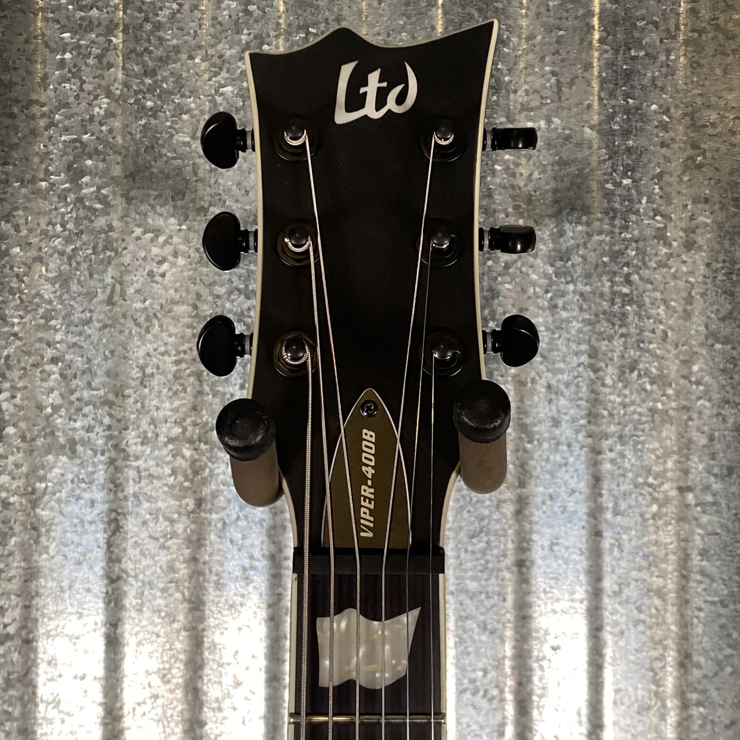 ESP LTD Viper 400 Black Satin Baritone Guitar LVIPER400BBLKS #0946 Used