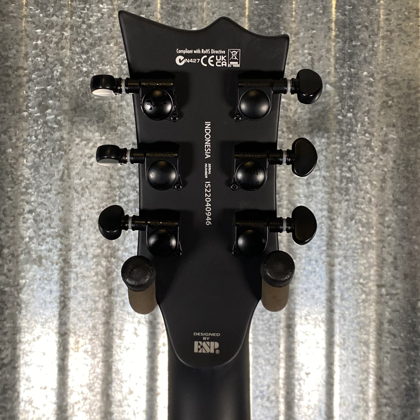 ESP LTD Viper 400 Black Satin Baritone Guitar LVIPER400BBLKS #0946 Used