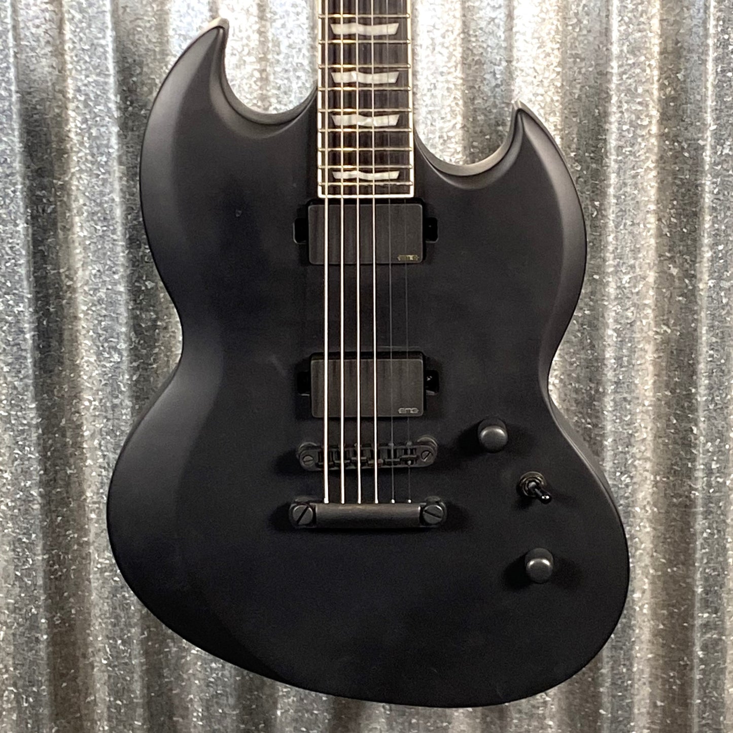 ESP LTD Viper 400 Black Satin Baritone Guitar LVIPER400BBLKS #0946 Used