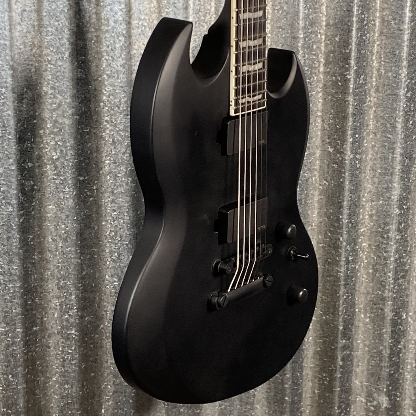 ESP LTD Viper 400 Black Satin Baritone Guitar LVIPER400BBLKS #0946 Used