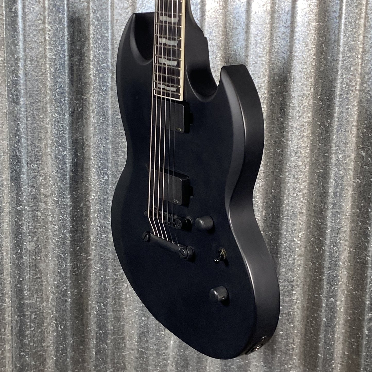 ESP LTD Viper 400 Black Satin Baritone Guitar LVIPER400BBLKS #0946 Used