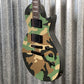 ESP LTD EC-1000 Woodland Camo Satin Fishman Fluence Guitar EC1000WCS #0316 Used