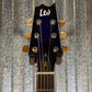 ESP LTD TL-6 Thinline Purple Sparkle Burst Acoustic Electric Guitar LTL6PSPB #0587 Used