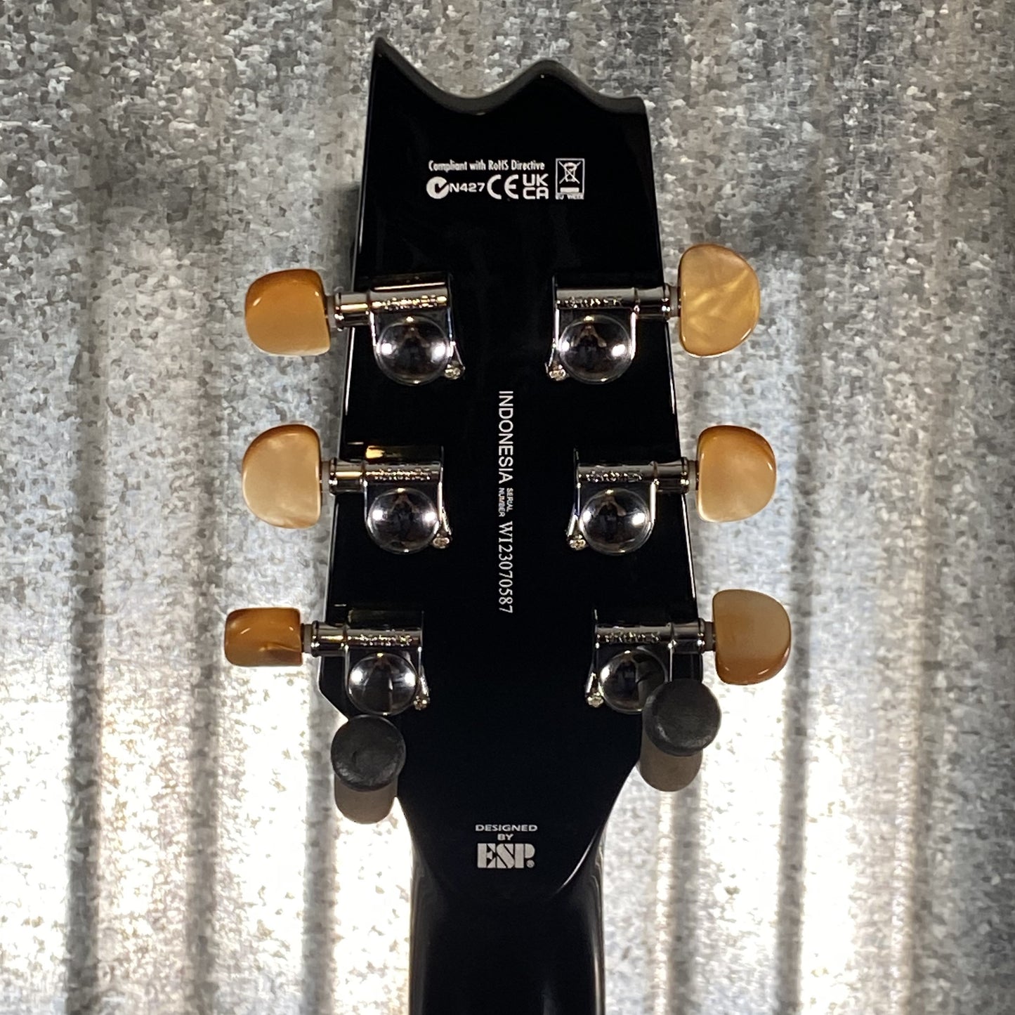 ESP LTD TL-6 Thinline Purple Sparkle Burst Acoustic Electric Guitar LTL6PSPB #0587 Used