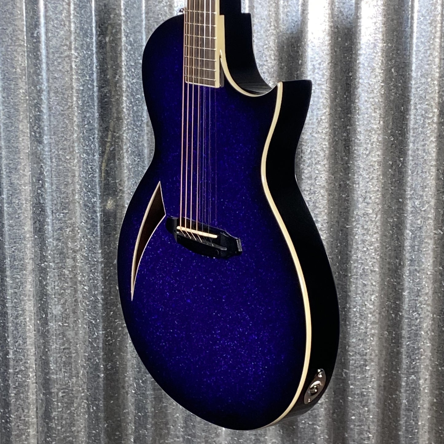 ESP LTD TL-6 Thinline Purple Sparkle Burst Acoustic Electric Guitar LTL6PSPB #0587 Used